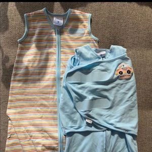 Lot of 2 Halo Sleep swaddle and sack bundle